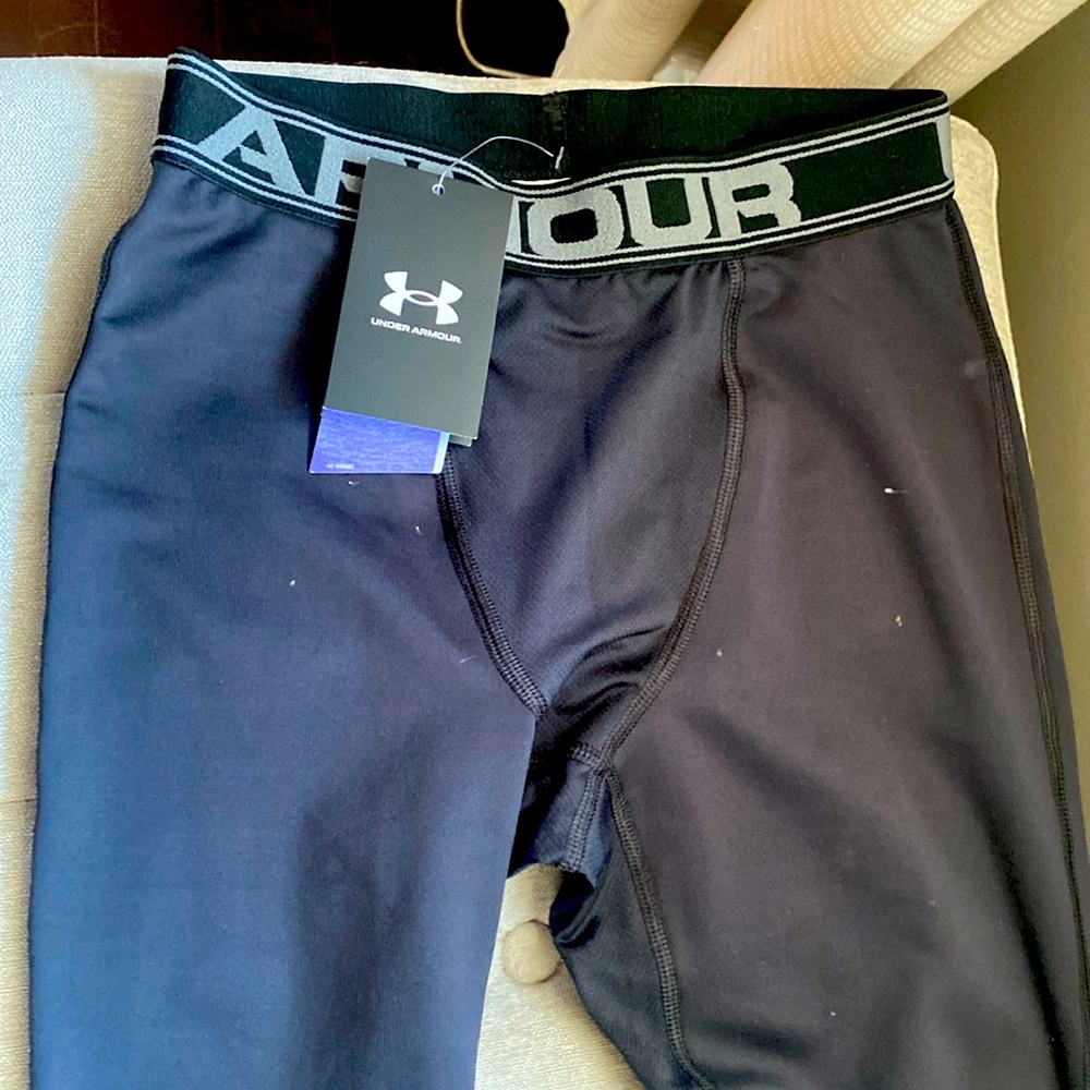 Brand New Under Armour ColdGear Leggings - thermals in jet black